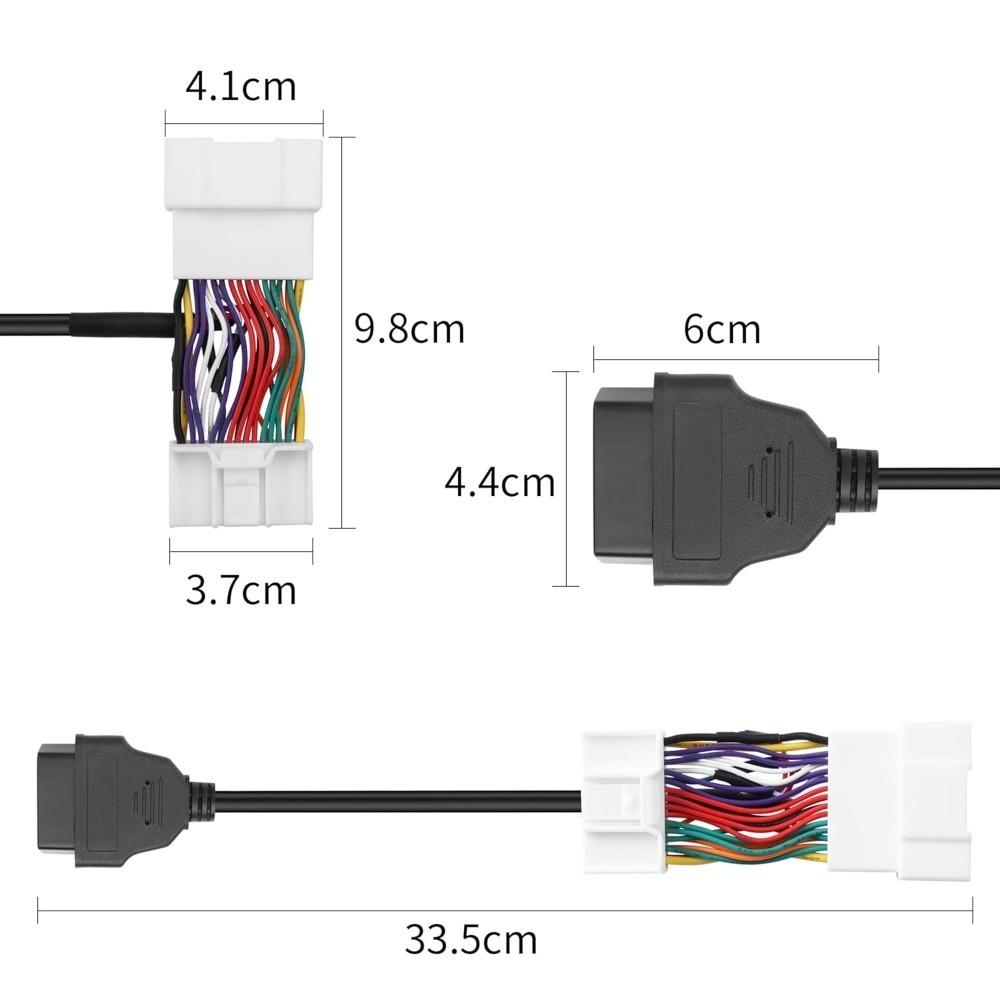 26 Pin to 16 Pin OBD2 Diagnostic Harness OBD2 Diagnostic Adapter  Vehicle Fault Code Reading