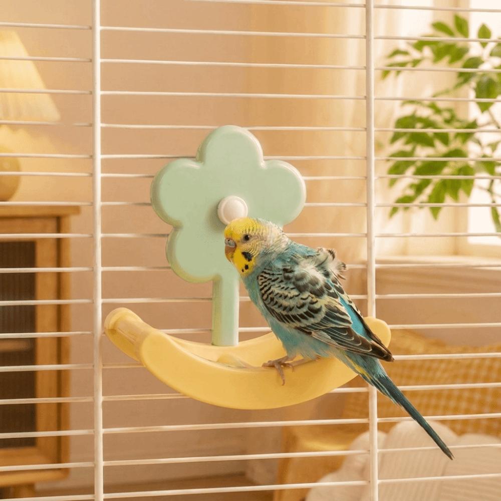 Hanging Bird Rocking Perch Stand Anti Slip Climbing Ladder Toy Bird Swing Toys Indoor Active Play