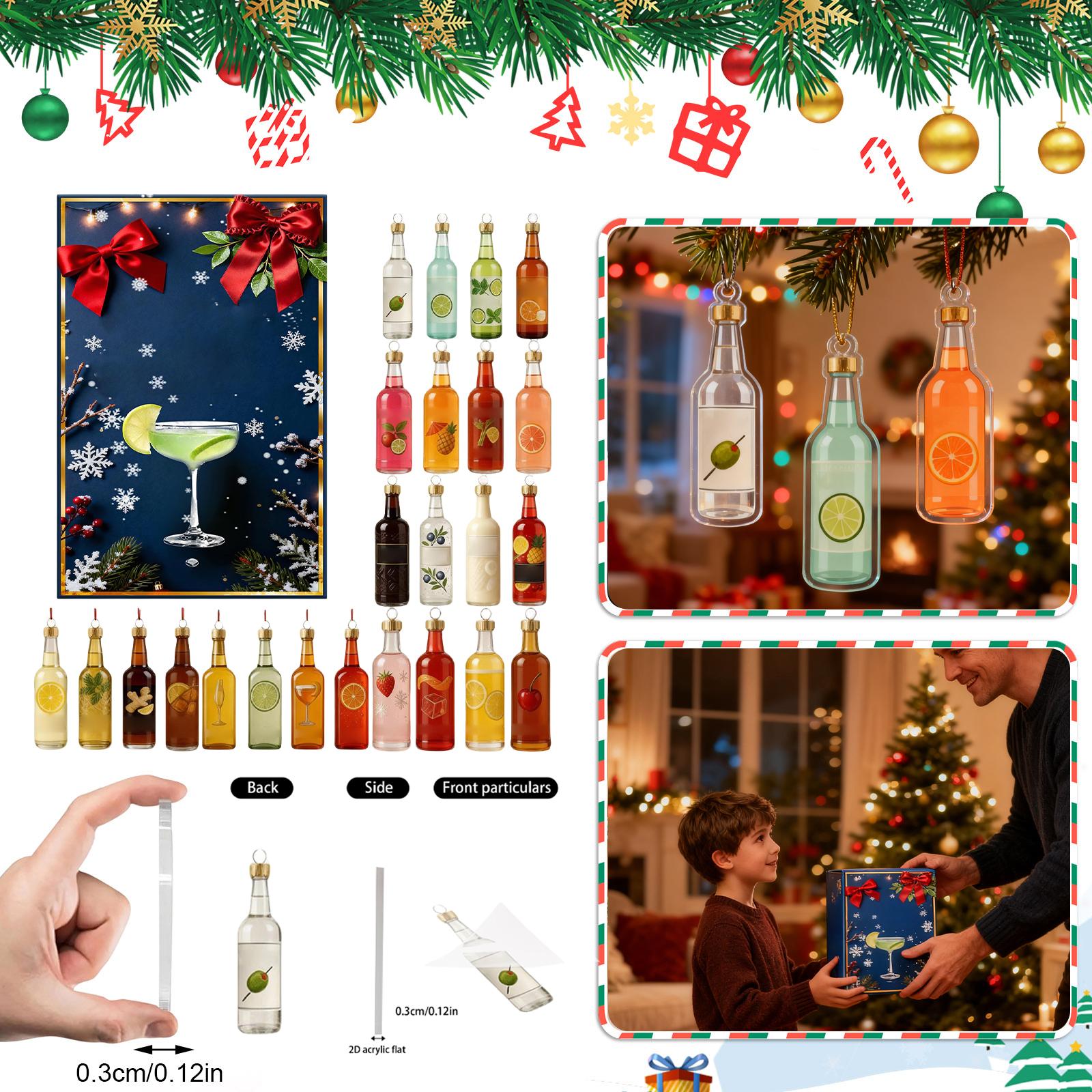 

2D Flat Aircraft Box 24pc Series Advent Calendar Christmas Countdown One Size білий