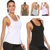 Women Loose Open Racerback U Neck Activewear Yoga Workout Fitness Vest Tank Top