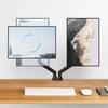 Dual Monitor Stand with C Clamp Monitor Desk Mount Holds Up To 19.8lbs Grommet Mounting Base for 13 To 32 Inch Computer Screens