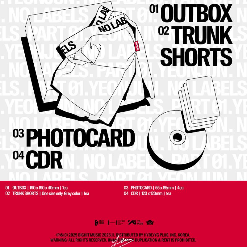 [PRE ORDER] YEONJUN (TXT) – NO LABELS: PART 01 [Trunk Shorts Ver.]