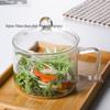High-Temperature Resistant Large-Capacity Borosilicate Glass Pot for Steaming, Cooking, and Salads