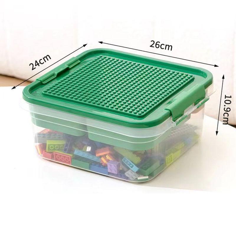 A Multi-layered Small Particle Storage Box Assembly Parts Sub-assembly Box Dust-proof Transparent Building Block Organization Box 969₽