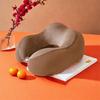 Slow Rebound U-shaped Pillow Soft Neck Support Durable Travel Pillow  Car