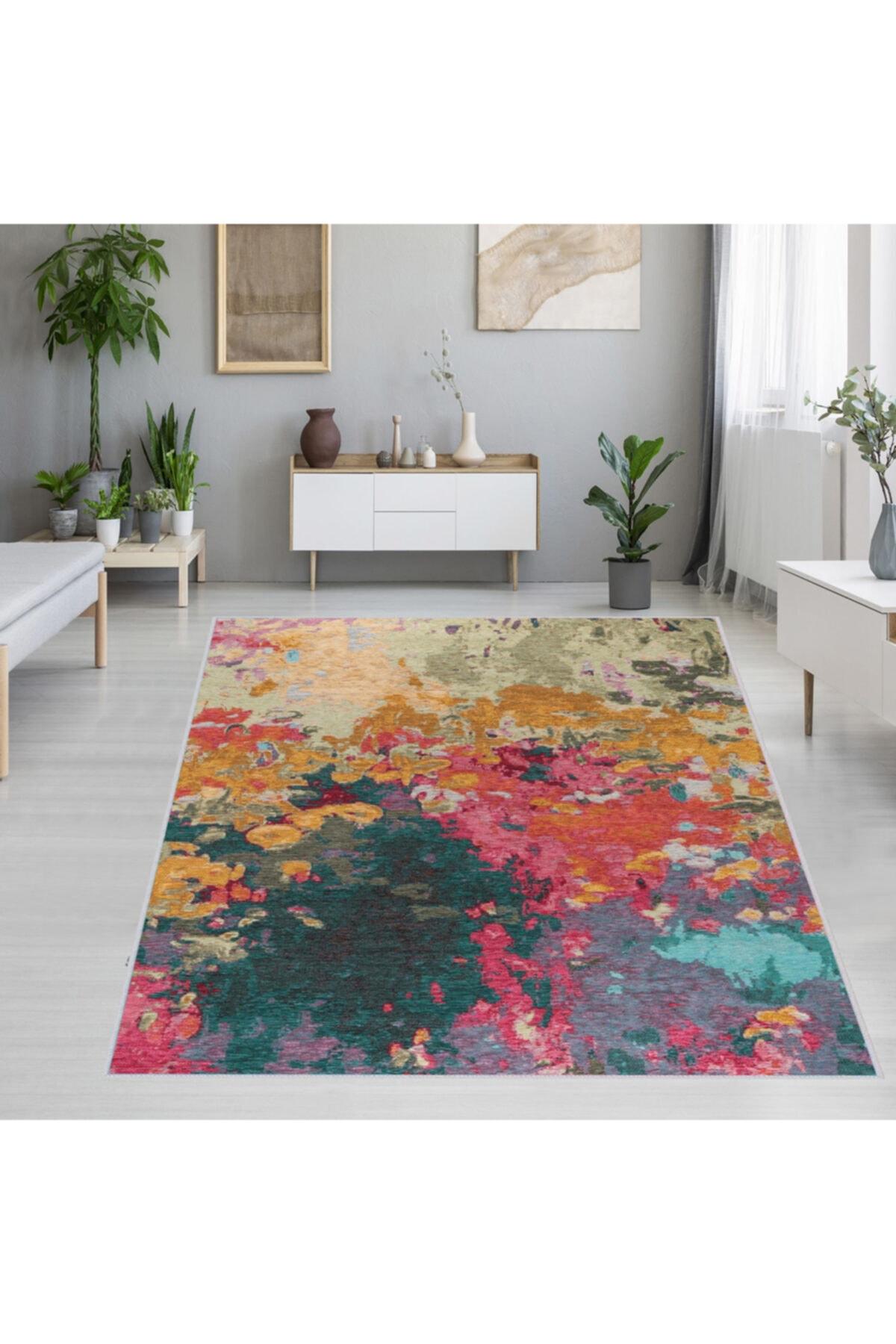 

Моющийся ковер с принтом Rovigo Home RVG1232 50x80 розовый