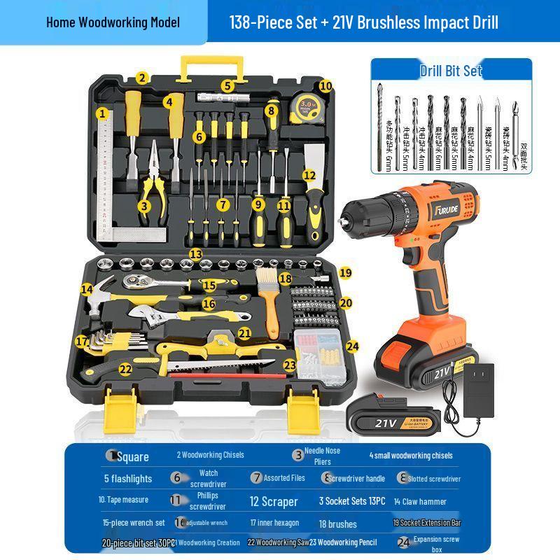 Multi-functional Household & Auto Repair Toolbox: Industrial-Grade Hardware & Electrician Storage Set