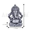 Ganesha Idol Vinayaka Statue Vinayagar Murti Pillayar Idol Ganesha Murti Ganpati Idol for Car Dashboard Home Office Decor