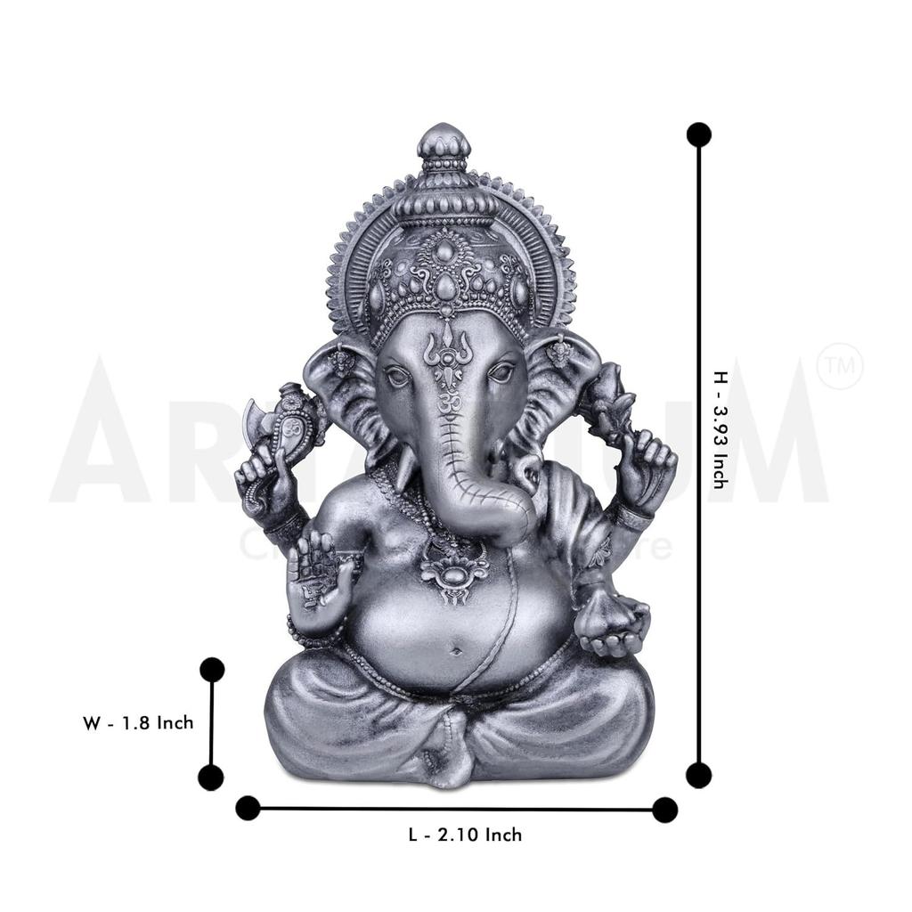 Ganesha Idol Vinayaka Statue Vinayagar Murti Pillayar Idol Ganesha Murti Ganpati Idol for Car Dashboard Home Office Decor