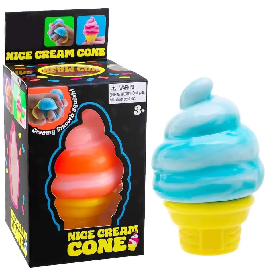 Needoh Fuzz Ball Jellyfish Squishy Blind