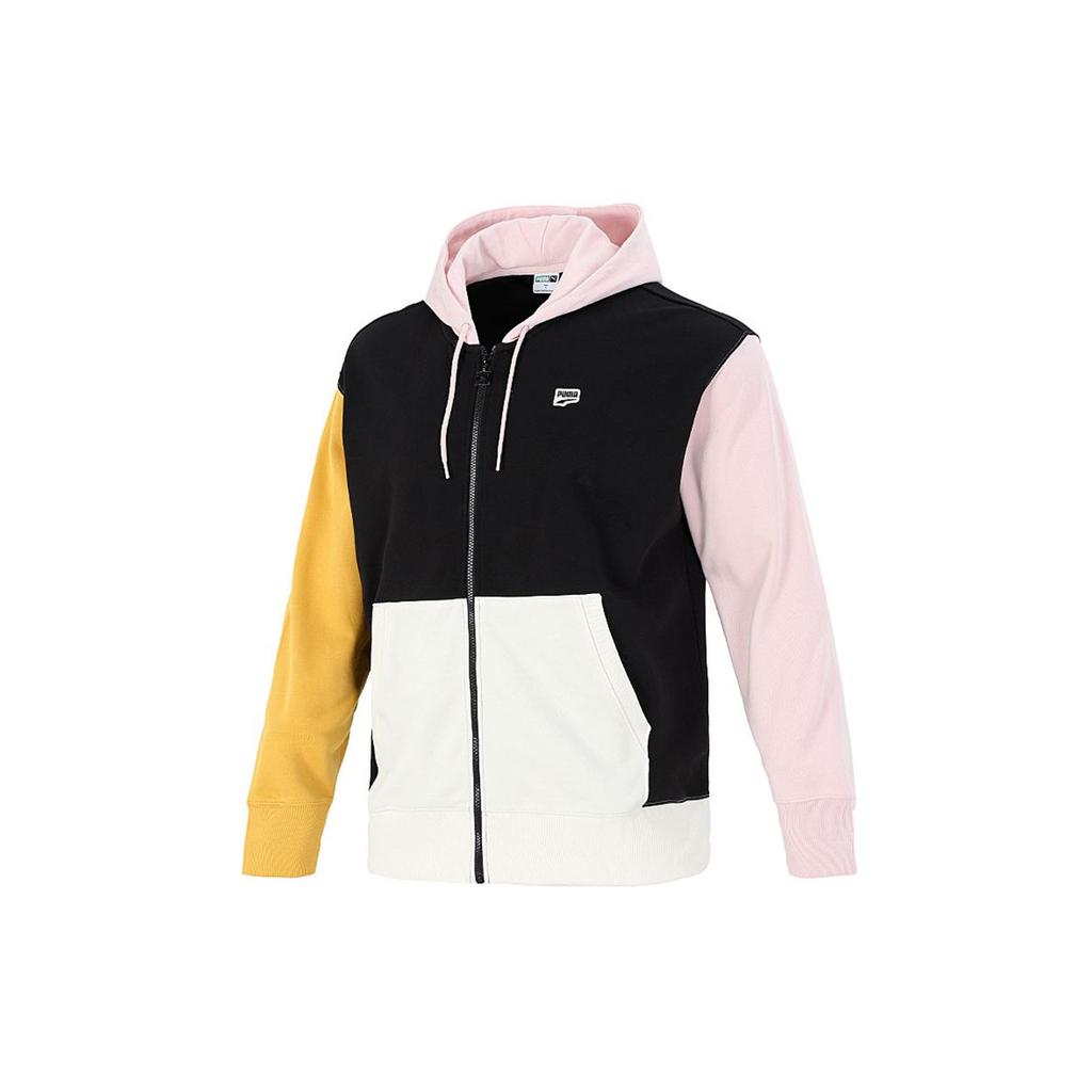 Puma Color Block Hooded Jacket Men Jackets White 532679-01