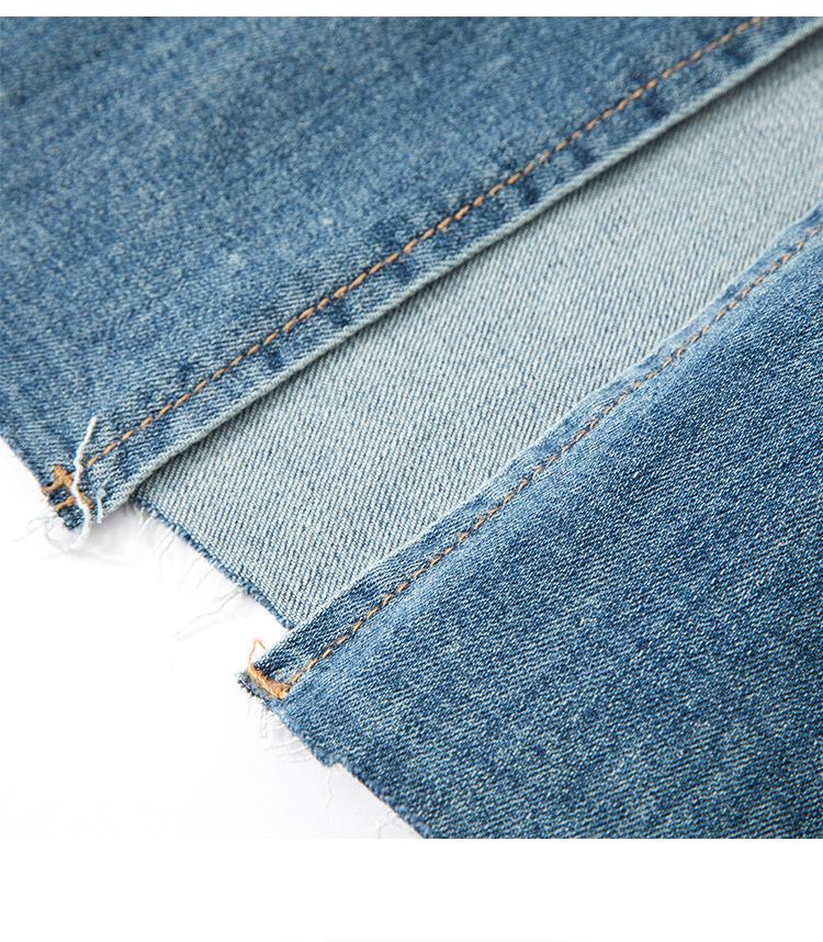 2023 Jaro/Léto Nadměrná velikost Dámská Džínová Midi Sukně s Vysokým Pasem, Retro, Dřená, s Rozparkem