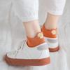 10 Pairs of Women Is Spring and Summer Chrysanthemum Slogans Sweet Cute Fashionable Comfortable College Style Fabric Label Socks