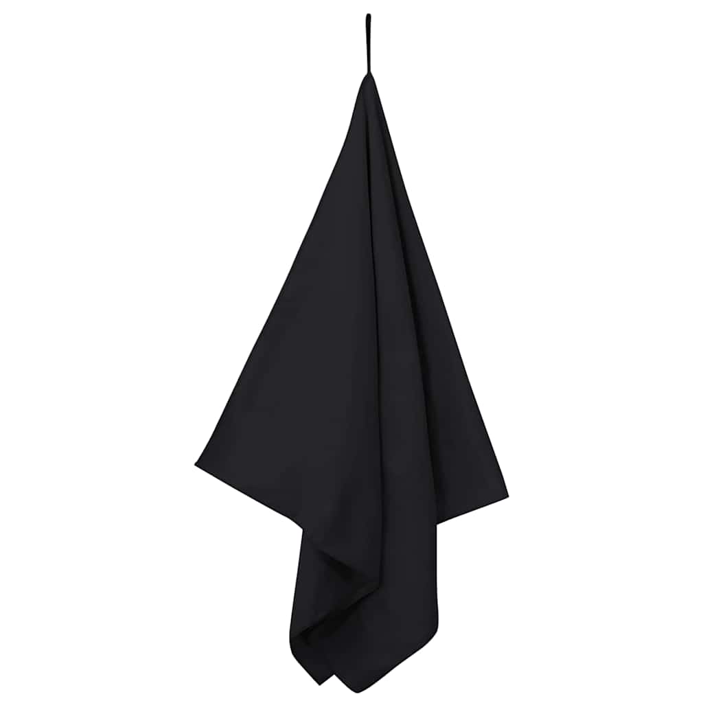 Sports Towels 2 Pcs Black 140 X 70 Cm