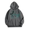 Unisex Lightweight Long-Sleeve Printed Hooded Pullover Sweatshirt