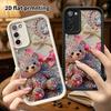 Phone Case: 2D Flat Samsung Galaxy A34 A35 M05 M06 S20 S22 S21 FE Plus 5G Step Protective Case, Full Rhinestone Bear, Christmas & Halloween Gift