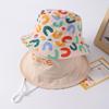 Cappello a Secchiello Reversibile Primavera & Autunno per Bambini - Cappello Leggero con Protezione Solare per Ragazze & Ragazzi, Design Antivento.