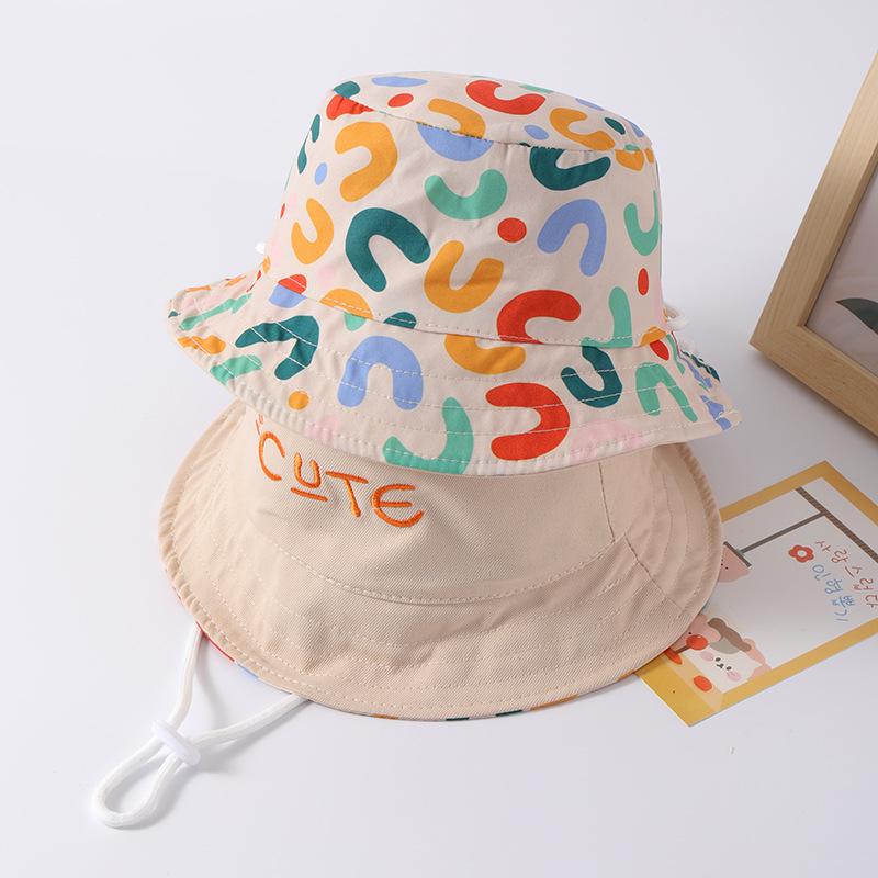 Cappello a Secchiello Reversibile Primavera & Autunno per Bambini - Cappello Leggero con Protezione Solare per Ragazze & Ragazzi, Design Antivento.