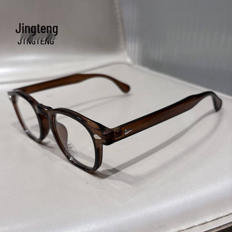 Męskie Stylowe Kwadratowe Oprawki Okularowe TR90 - Kolor Herbaciany, Blokujące Światło Niebieskie, Lekkie