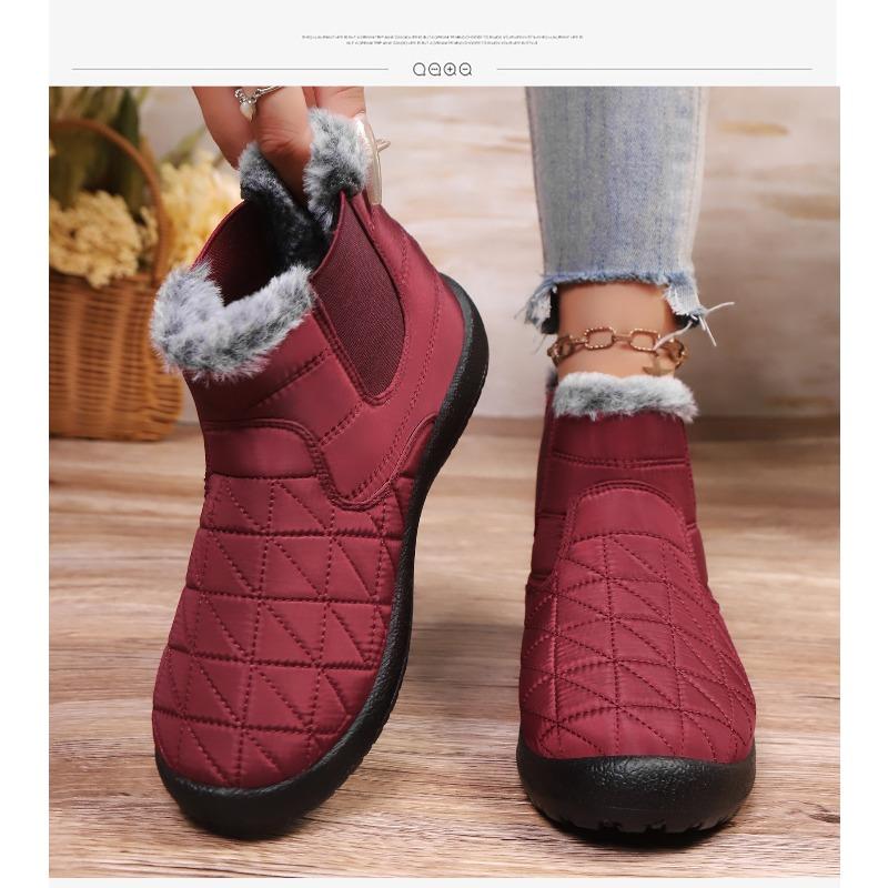 Cotton Shoes, Women's Fleece, Thickened Boots, High-top Soft-soled Snow Boots, Cold-proof and Warm Women's Boots, Comfortable Cotton Boots