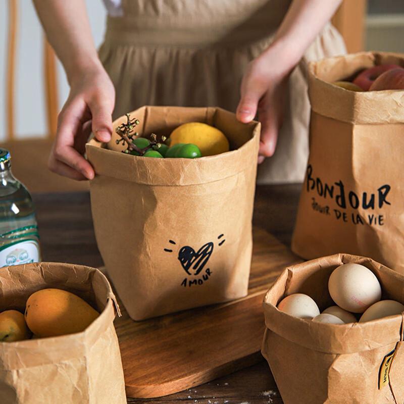 Úložný sáček z japonského kraftového papíru potravinářské kvality