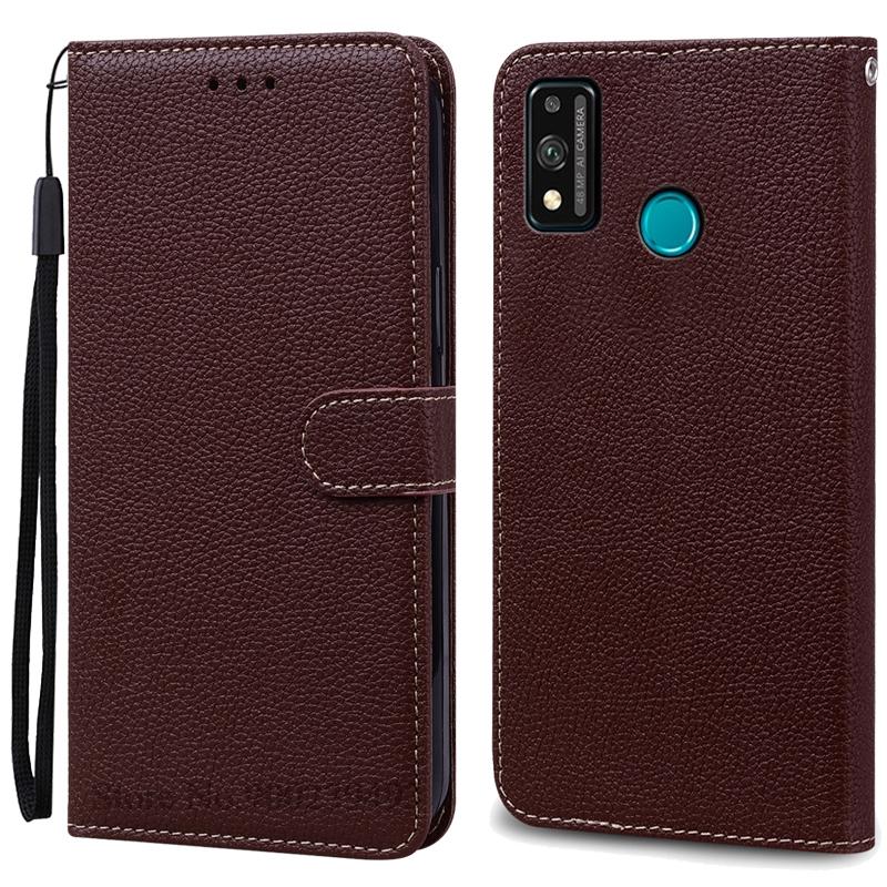 For Honor 9X Lite Etui Lær Flip Lommeboketui For Honor 9X Lite JSN-L21 JSN-L22 JSN-L23 Deksel Honor 9 X Lite Telefonetui Fundas