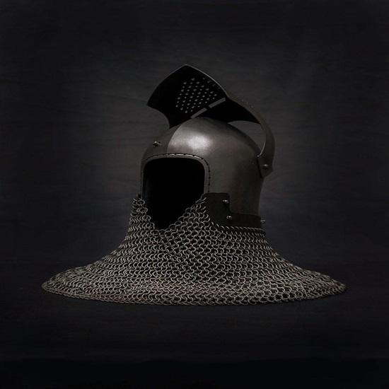 Spoleto Bascinet Helmet Medieval Combat-Ready SCA Buhurt Armor