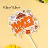 DUOLEIMI Cake Toppers, Birthday Cake Decorations, 10 Cake Picks, Cake Decorations, Happy Birthday Cake Insert Cards, Cute