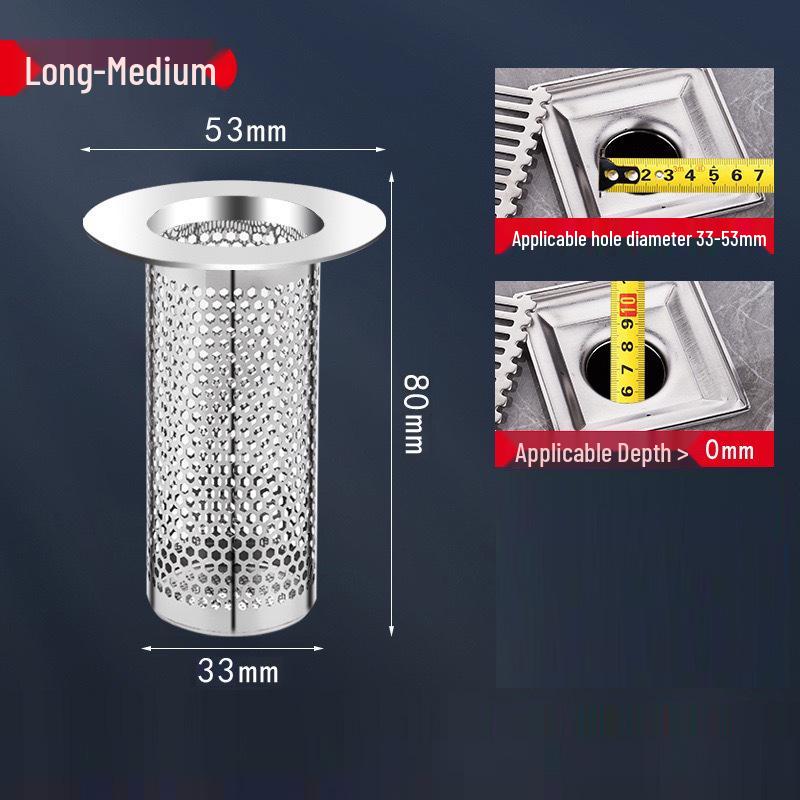 Edelstahl Badezimmer Bodenablauf Filter Kanaldeckel