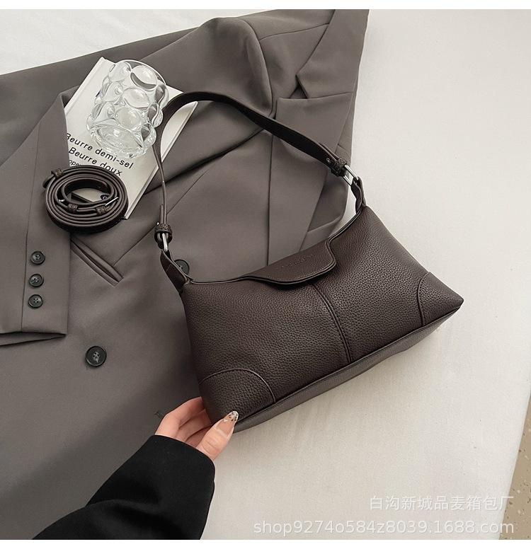 Bag women's bag high-end sense 2025 new one-shoulder underarm bag fashionable design niche crossbody bag large capacity