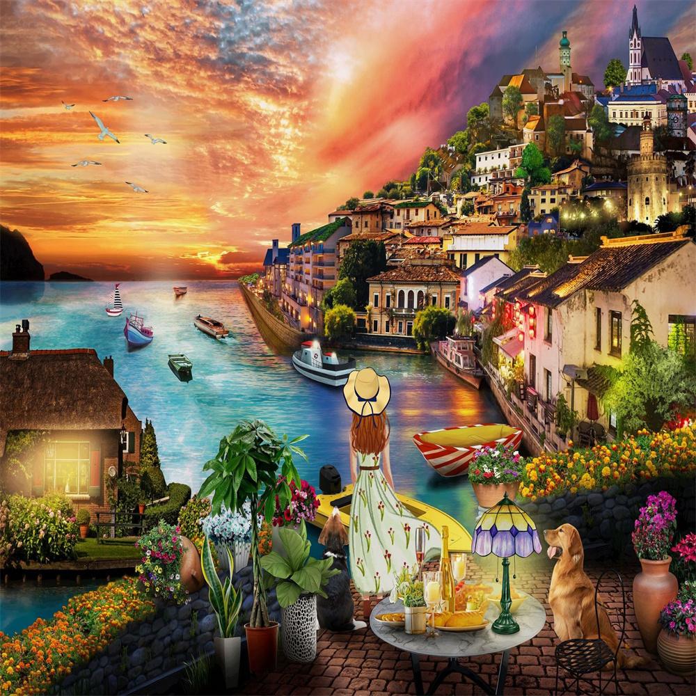 Puzzles for Adults 1000 Piece Jigsaw Puzzle Educational Intellectual Decompressing Fun Family Game for Kids Adults