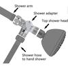 3-way Shower Diverter Valve, Shower Head Adapter For Shower Arm Mounted, G1/2" T-adapter Valve Replacement Parts For Shower Spray, T-diverter For Toil