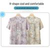 Chinese Style Summer Suit: Short-Sleeved Shirt & Cardigan Set for Middle-Aged and Elderly Women