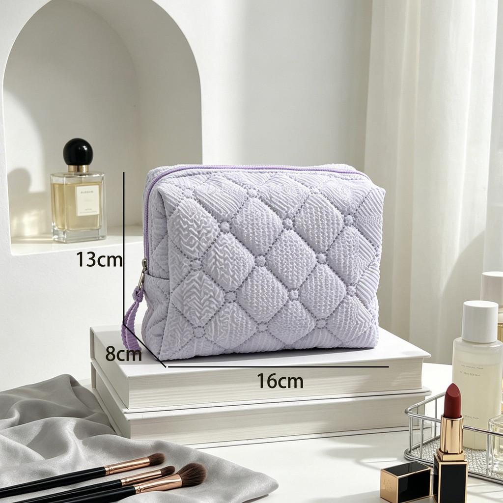 Polyester Travel Makeup Bag With Large Capacity And Portable Design For Women