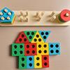 Montessori Wooden Sorting Stacking Toys Puzzle for Toddlers and Kids Preschool Fine Motor Skill Toy for 1 Years Educational Toys