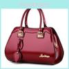 Stylish 2024 Fashionable Red Handbag With Shiny Finish For Women Ideal For Moms