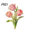 Smooth Edge Brooch Pin, Enamel Flower Design with Edges, Long-lasting Lightweight Zinc Alloy Badge for Jackets Scarves Bags Gift Exquisite Shape
