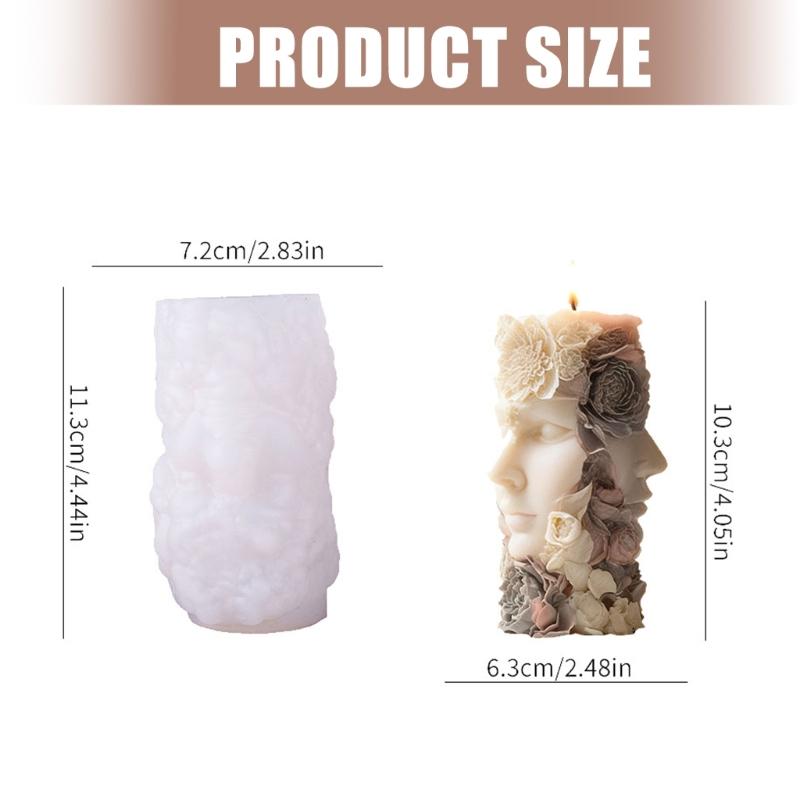 Goddess Embossed Cylindrical Silicone Molds Holiday Candle Silicone Mould For Resin Casting Making Candle Soap Chocolate