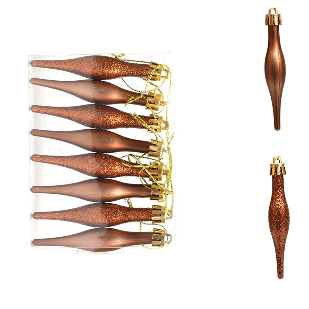 

8pcs 9cm Christmas Ball Pendants Candy Shaped Christmas Hanging Ice Cream New Year Decor кавовий