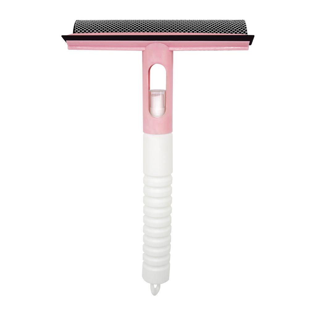 Window Glass Cleaning Tool Double-sided Disassemble Rod Window Cleaner Scraper Mop Squeegee Wiper with Water Spray Bottle