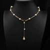 Handmade Freshwater Pearl Pendant Necklace Women Vintage Wrap Wire Sweater Chain Boho Chic Jewelry