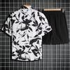Completo estivo da uomo in seta ghiacciata con camicia e pantaloncini - Asciugatura rapida, Trendy Casual Beachwear