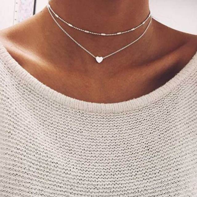 Modish Fashionable Butterfly Crystal Stone Pearl Pendant Necklaces Bold Statement Clavicle Pearl Chain Layered Necklaces Trend Butterfly Collar