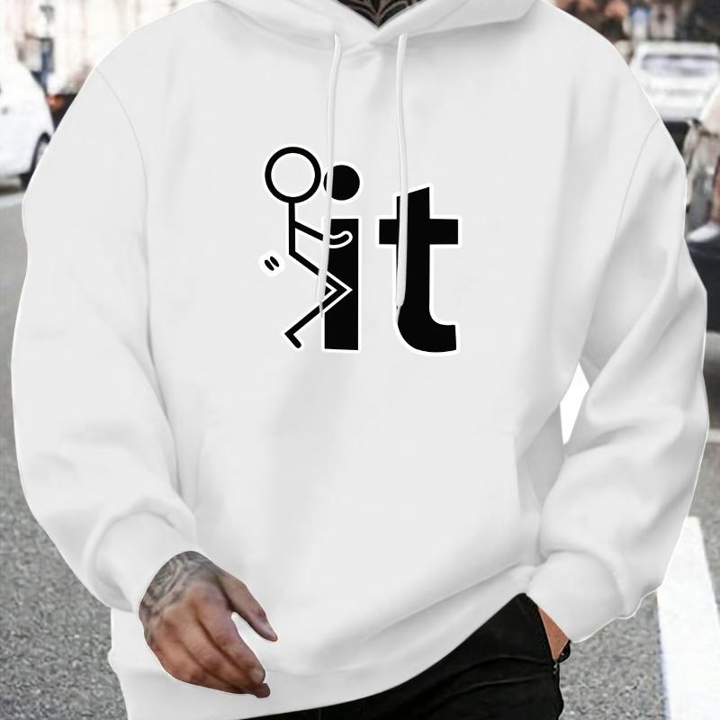 

Hooded Sweatshirt, Drop Shoulder & Slouchy, Great for Street Fashion & Lazy Weekends XXL чёрный