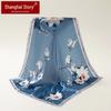 Shanghai Story 100% Mulberry Silk Small Square Scarf