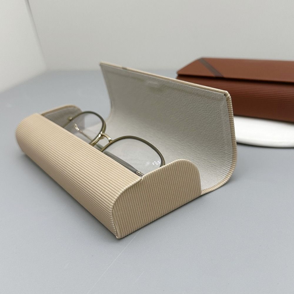 Stress Resistance Glasses Boxes Holder PU Leather Reading Eyewear Case Sunglasses Pouch  Students