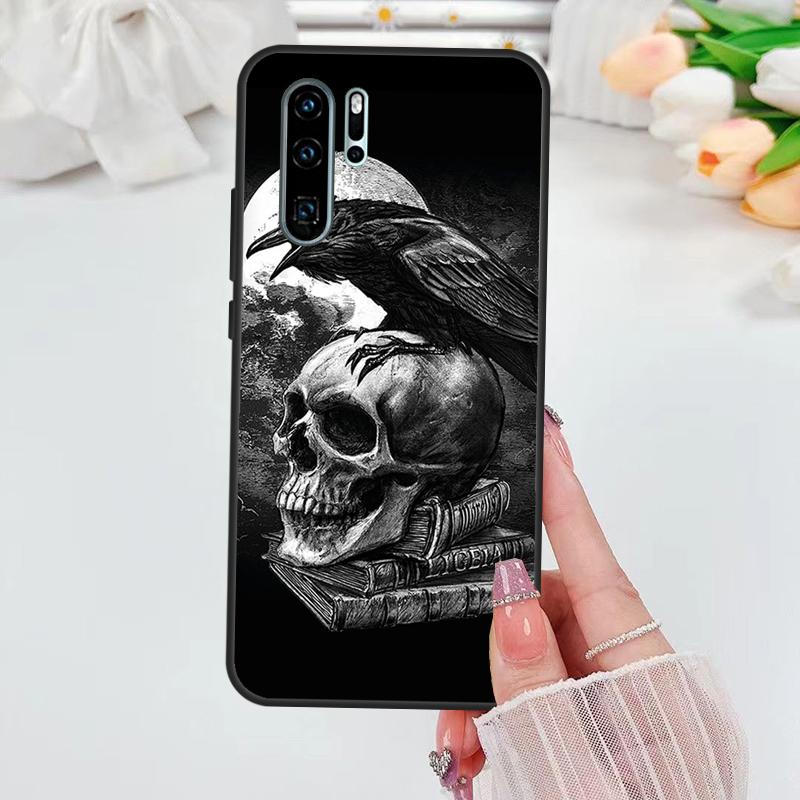 Goth Raven Case For Huawei Nova 3i 7i 8i 11i 10 9 SE 5T Y60 Y61 Y70 Y90 P Smart P60 Pro P30 P40 Lite