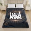 Linkin Park Druck Flanelldecke Gemütliche Leichte Plüschdecke für Bett Sofa Haushalt
