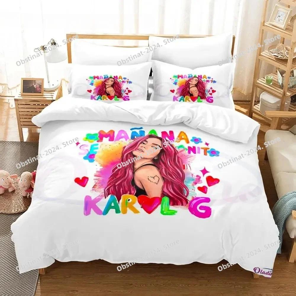 

Karol G Mermaid Manana Sera Bonito SVG Bedding Set Print With Pillowcase Duvet Cover Queen Super King Size Manana Sera Bonito 2 EU Single(135*200cm)3pcs