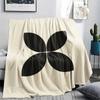 1Pc Simple Geometry Print Flannel Blanket, High Quality Comfortable for All Seasons, Home Decor, Warmth and Comfort, Perfect for Christmas Gifts W18